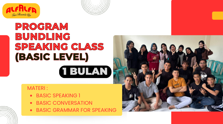 BUNDLING SPEAKING CLASS BASIC LEVEL